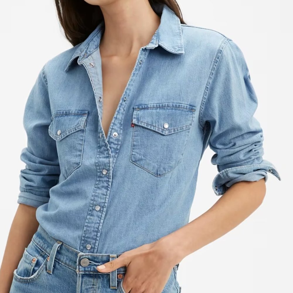 Levi's Premium ESSENTIAL WESTERN DENIM SHIRT XS